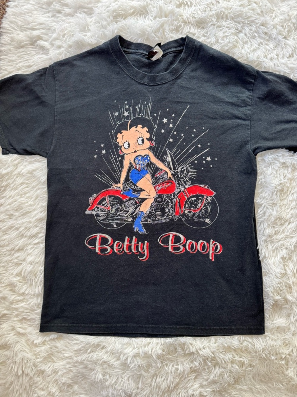 Vtg 90s Betty Boop sparkle graphic tee Diamond Dust Michael T Shirts size medium